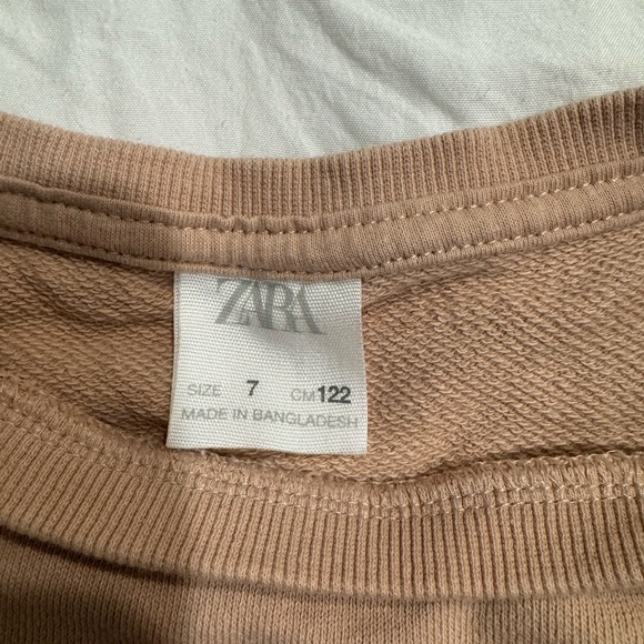 Zara kids cropped sweatshirt size 7 - Picture 3 of 3